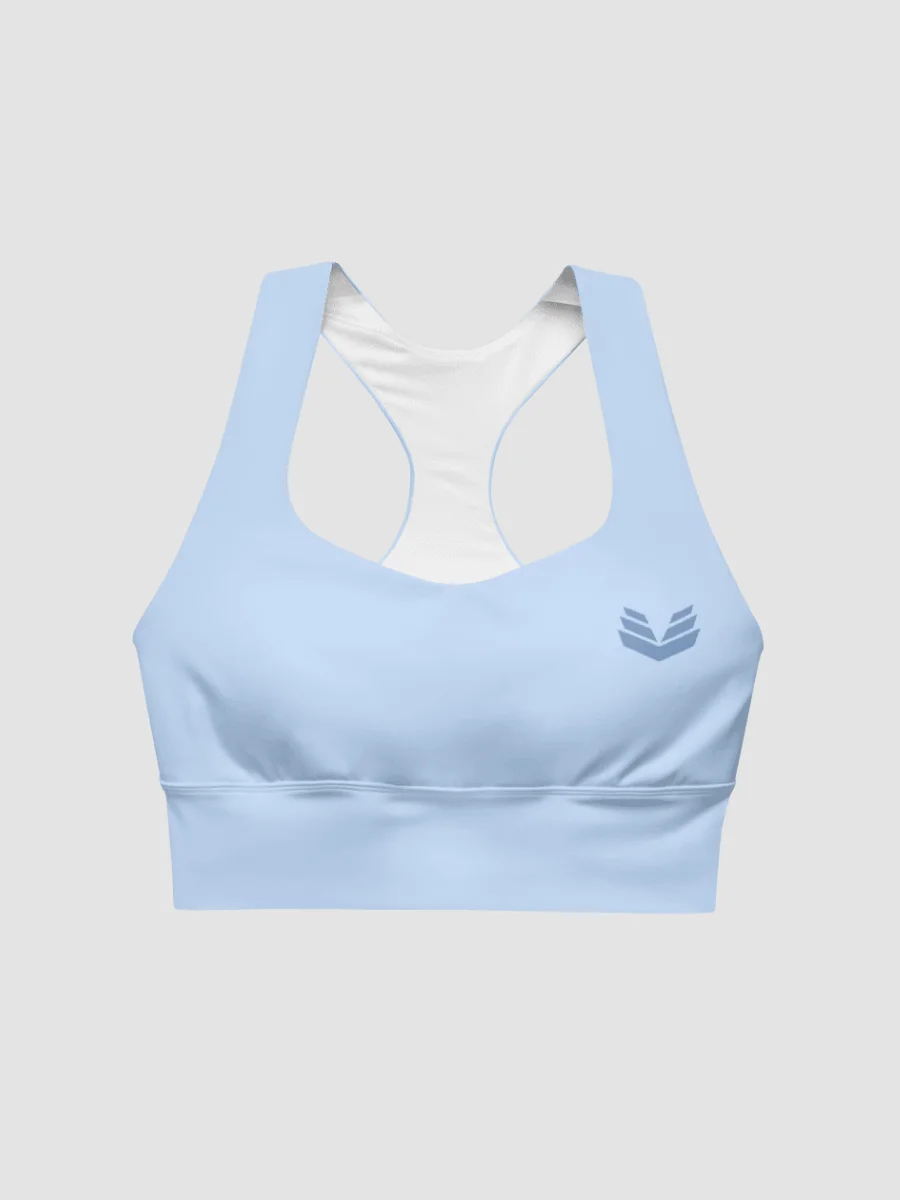 Longline Sports Bra - Light Blue product image (1)