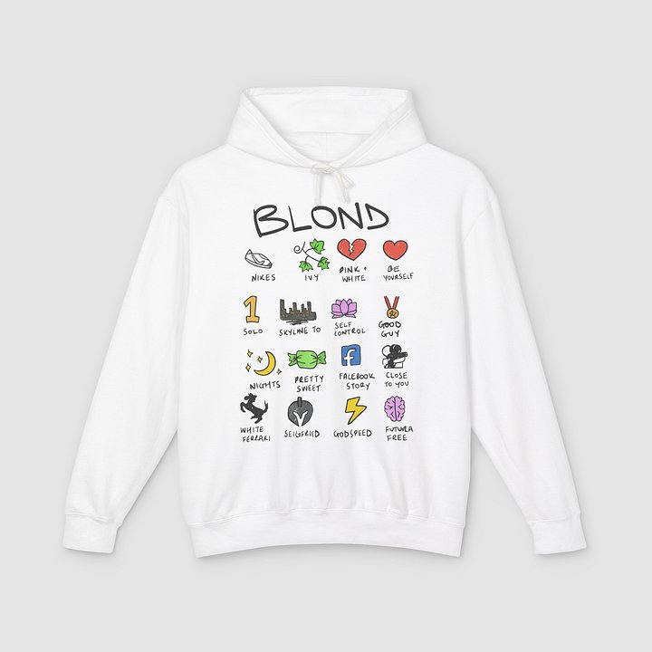 Frank Ocean Blond Notebook Hoodie product image (1)