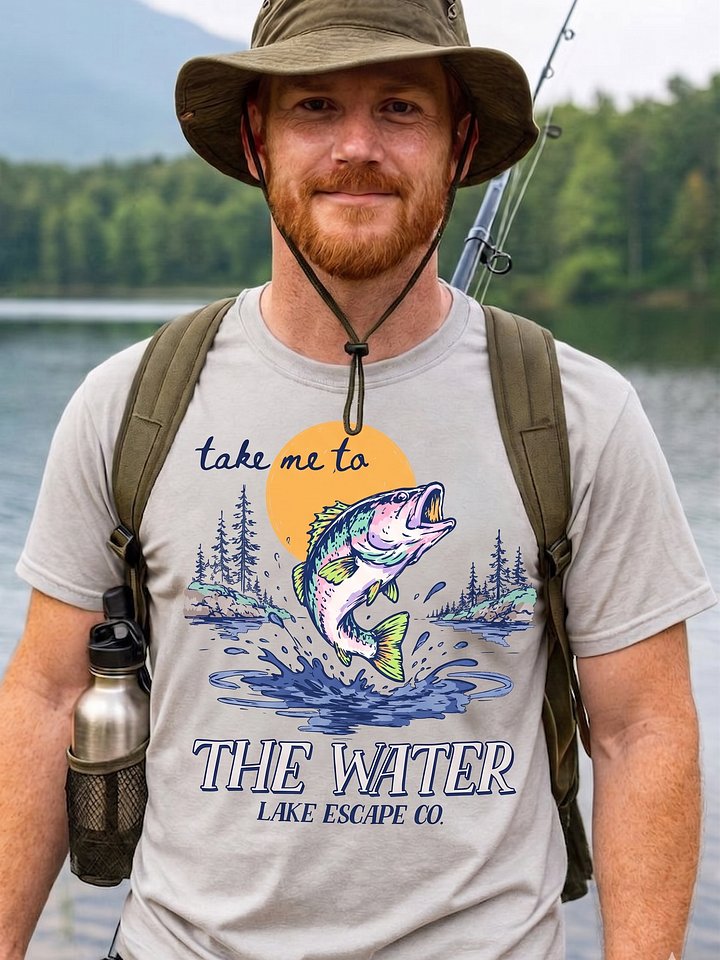 Take Me to the Water Lake Escape T-Shirt product image (2)