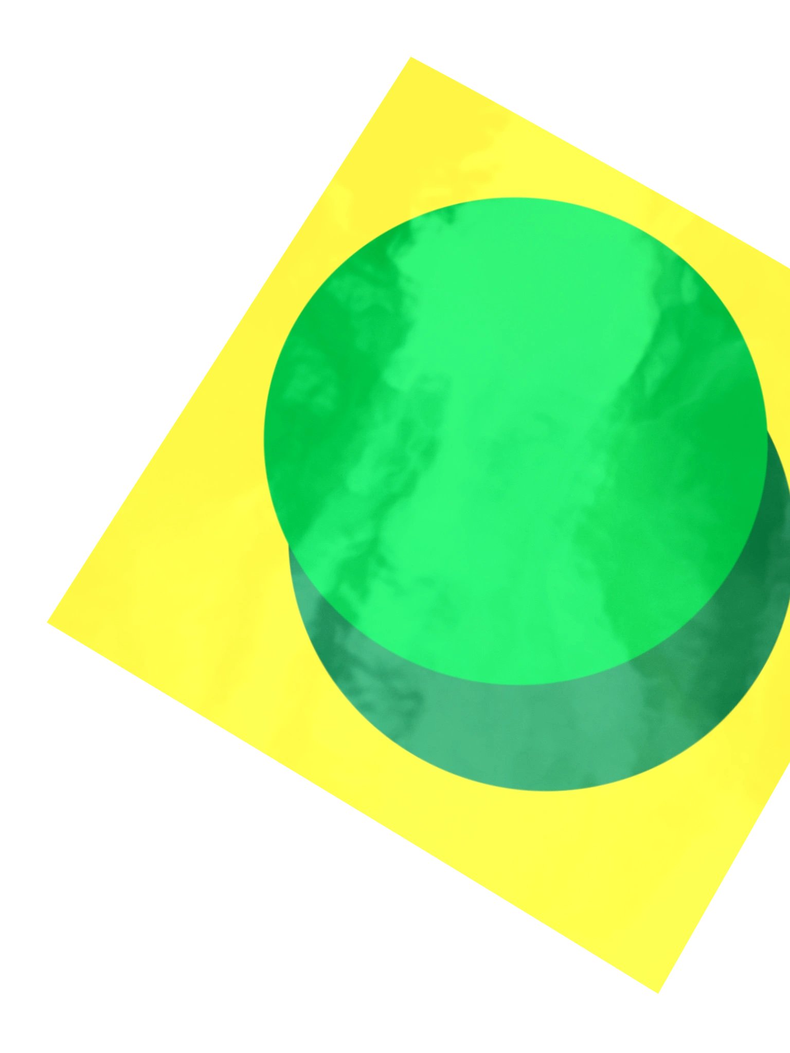 HOLO ZURC Sticker YELLOW; Kiss-cut, Blank product image (2)