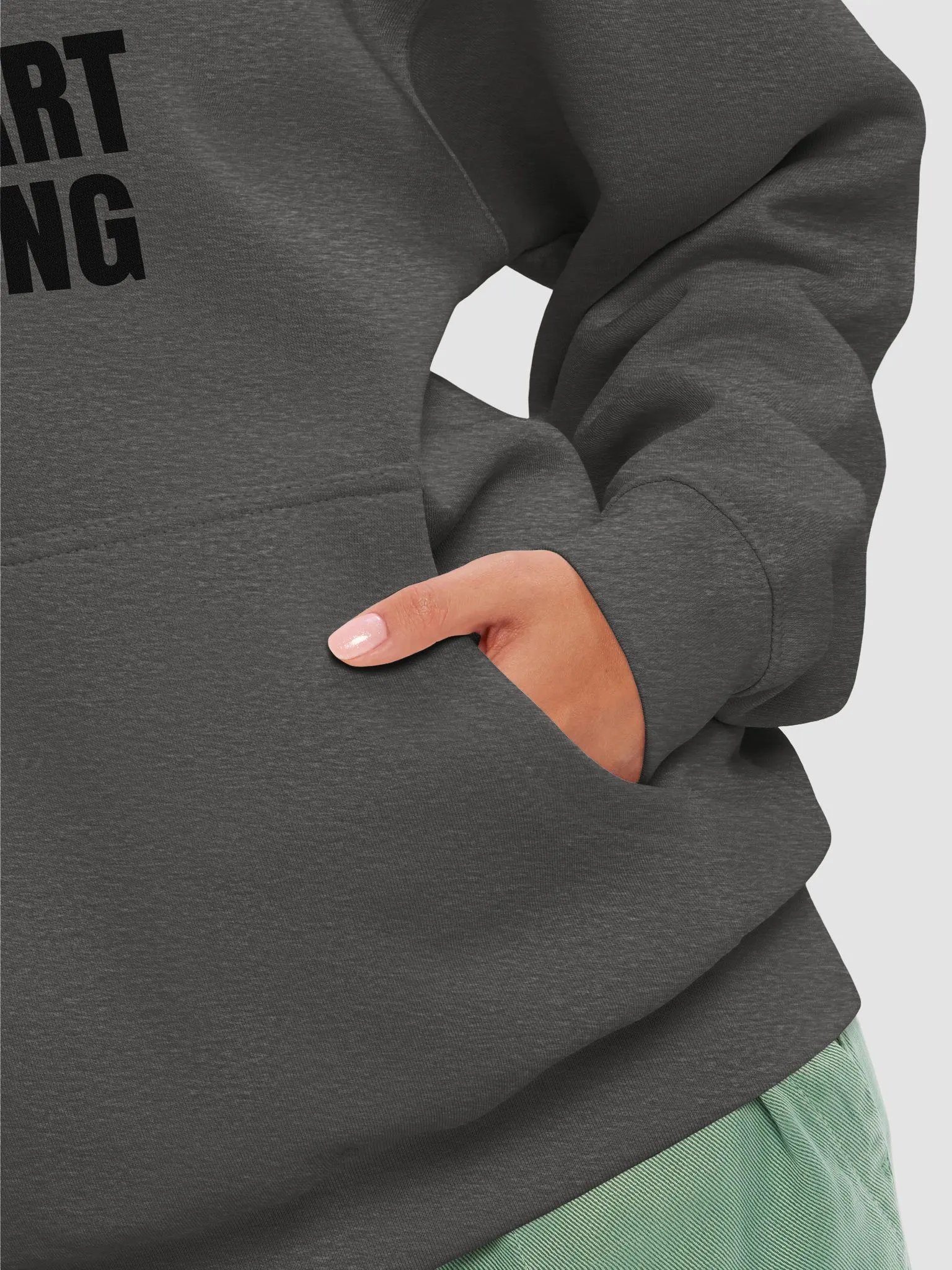 Unique Stacked Text Hoodie product image (8)
