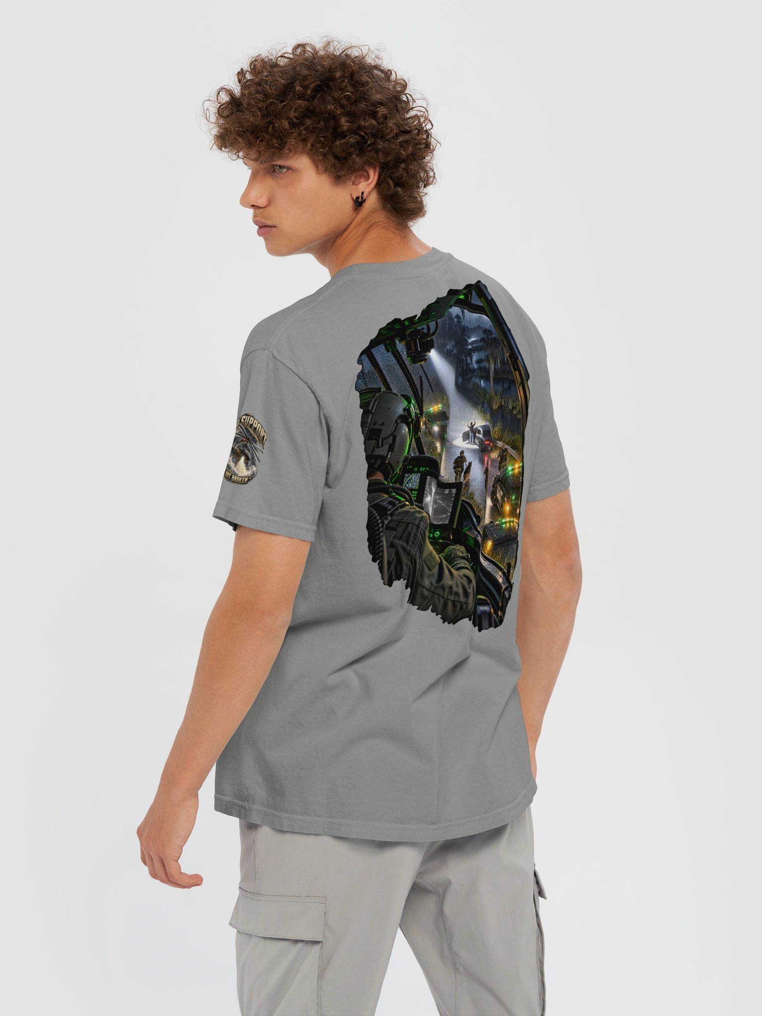 You Can Run. We Can Fly. Air Support T-Shirt | FLAT OUT BROKEN™ product image (116)