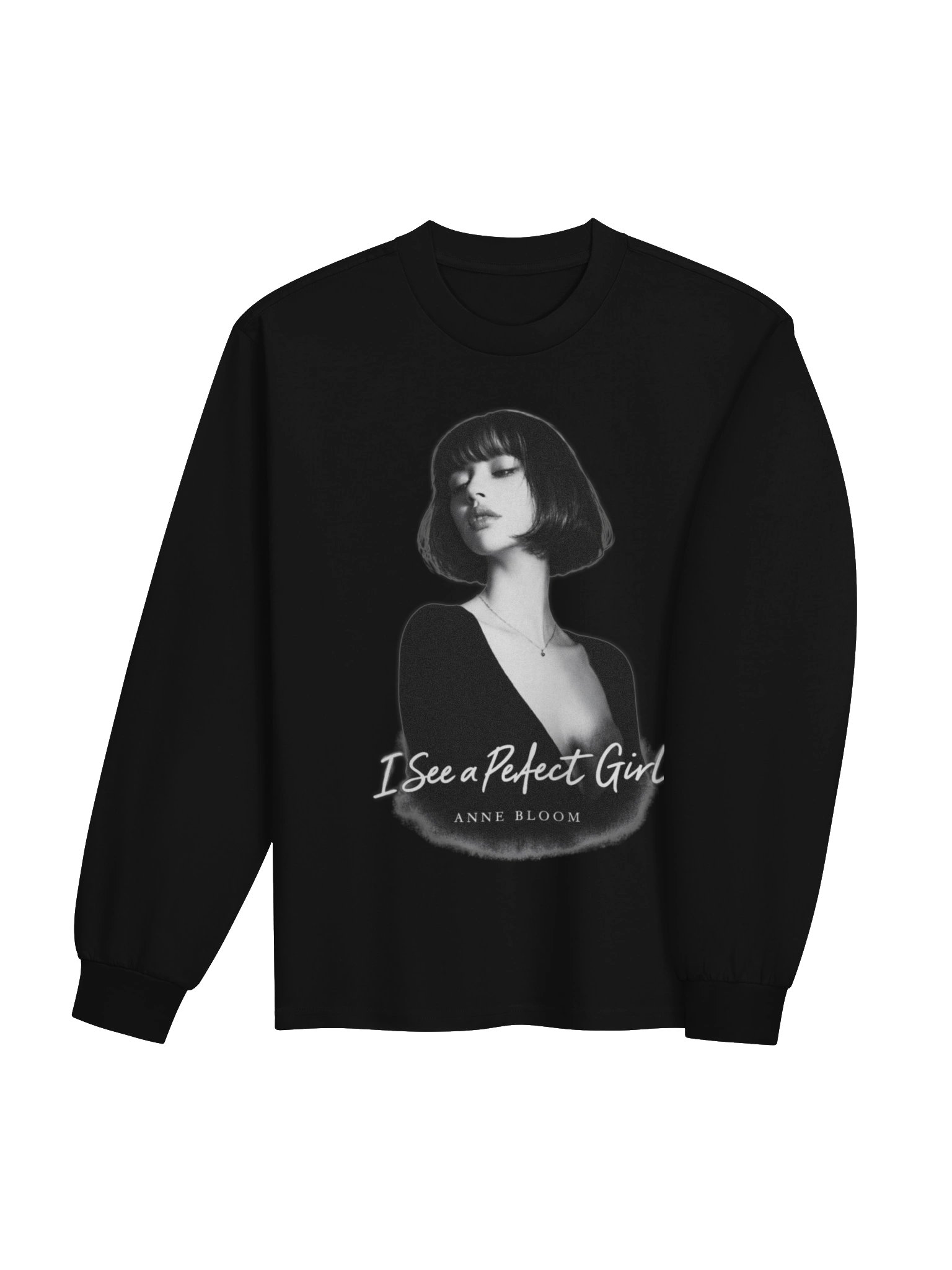 Unisex Heavyweight Long Sleeve Shirt - I See a Perfect Girl product image (4)