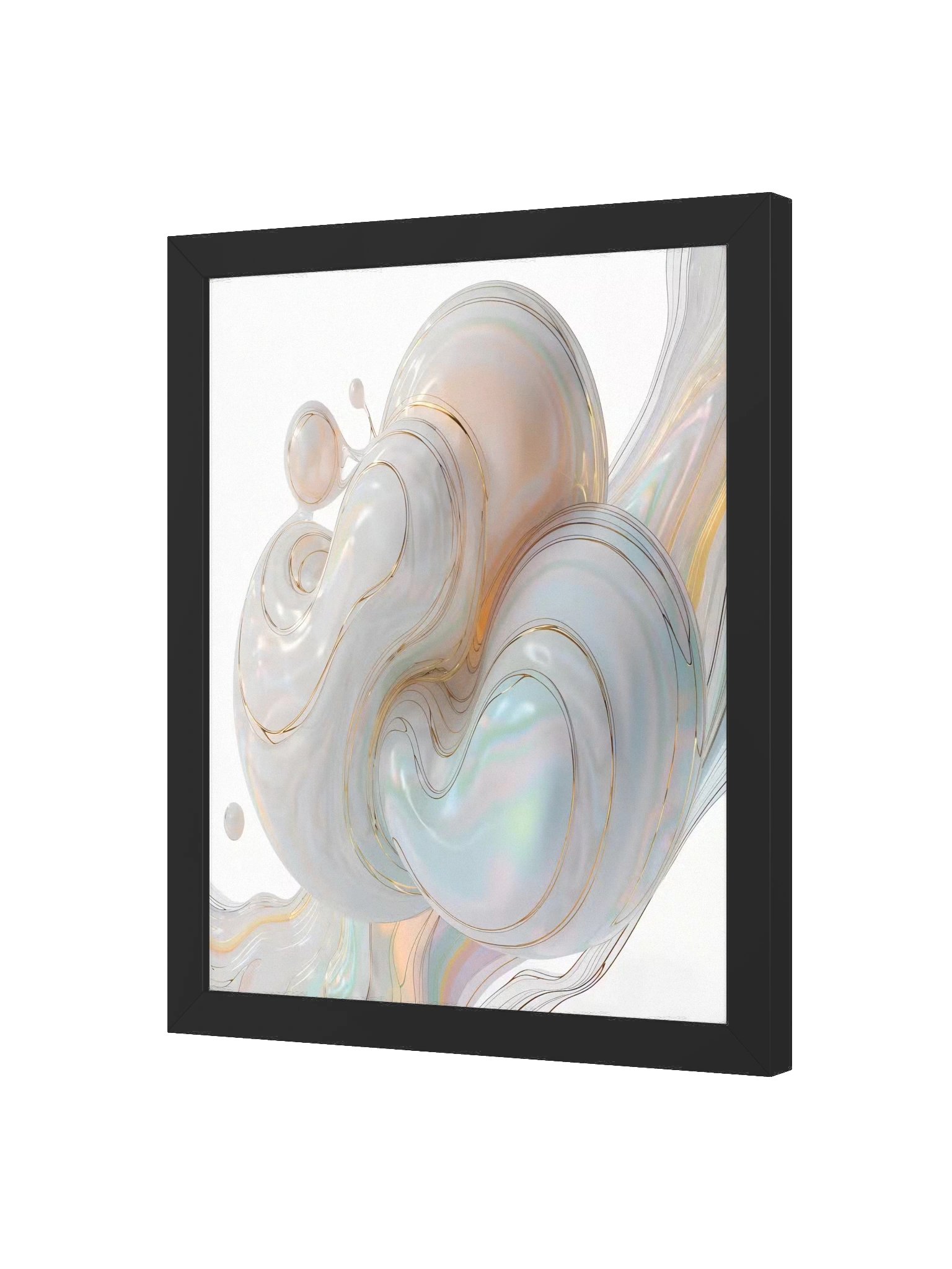 Soft Gradient Pastel Design Framed Wall Art product image (2)