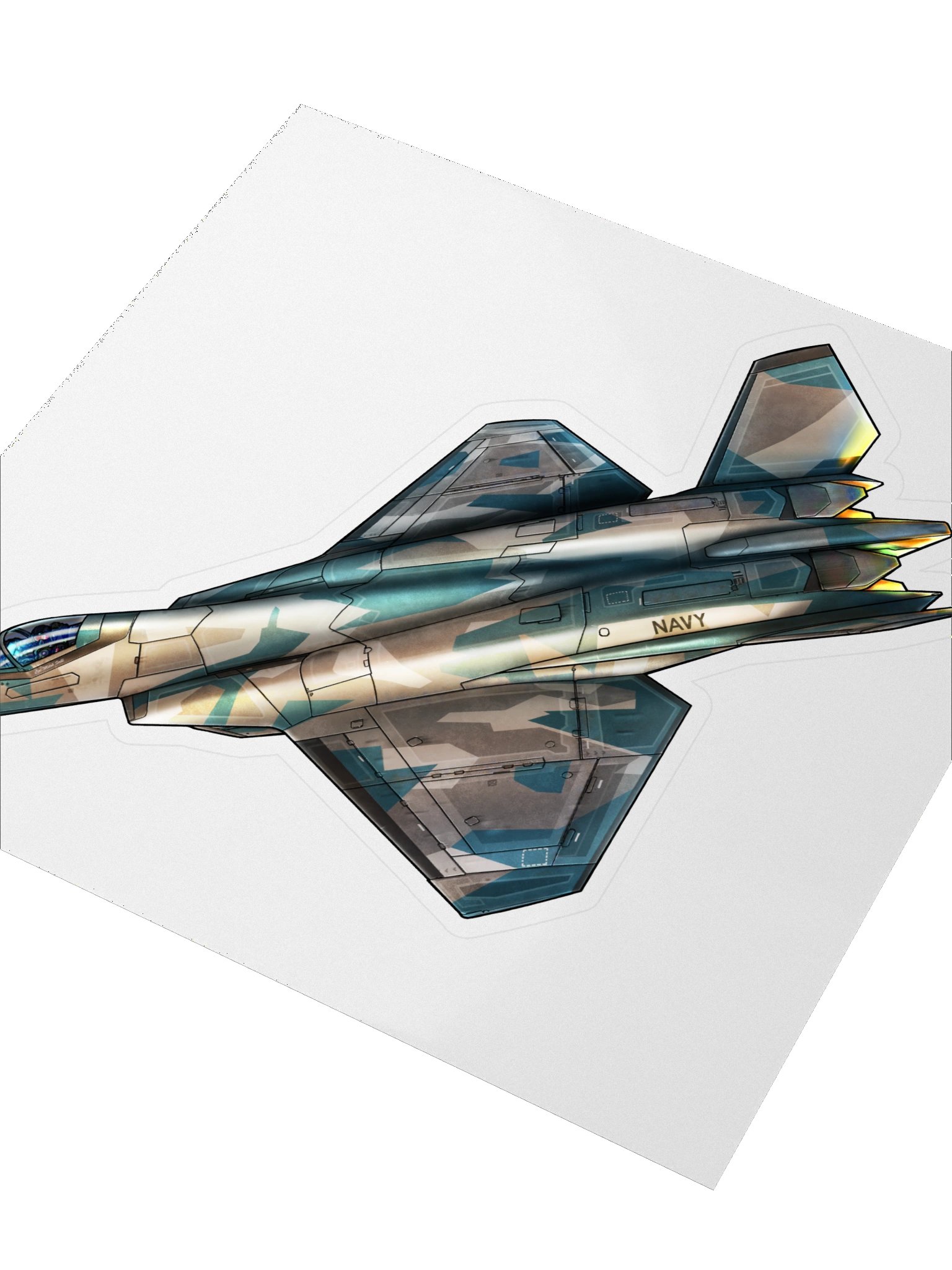 Ifrit - Navy Splinter (5.5 inch Sticker) product image (3)