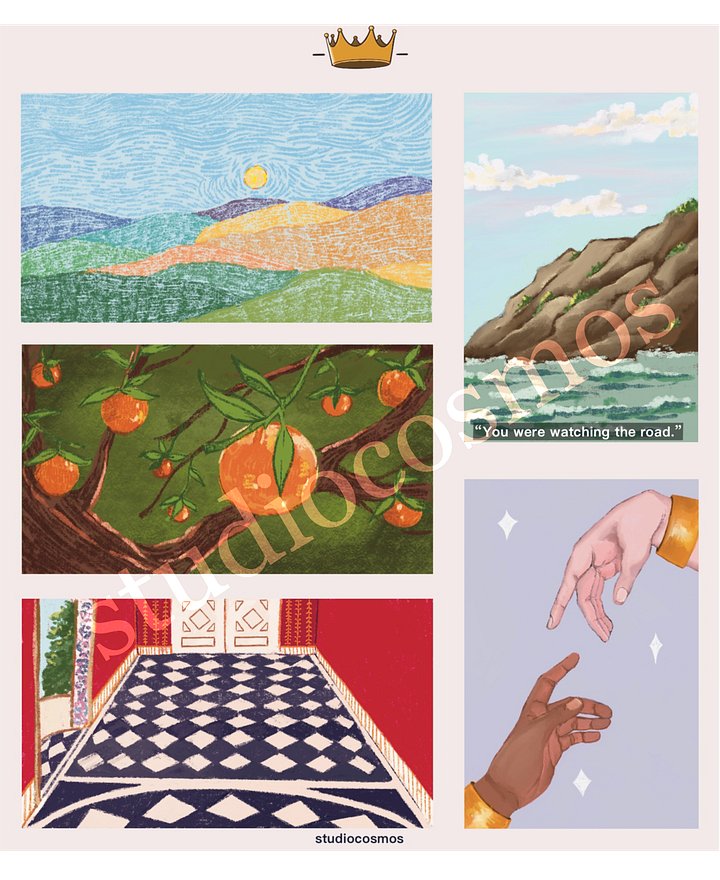 Capri - Scenes from the Books: Sticker Sheet product image (1)