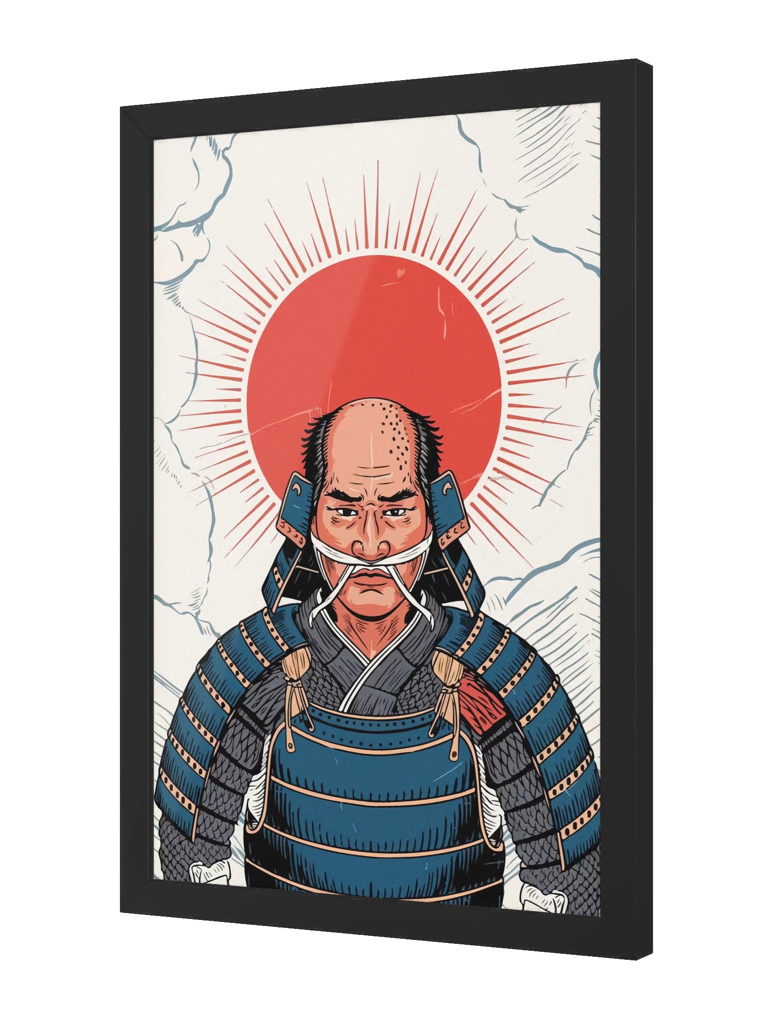 Samurai Wood Framed Matte Poster product image (2)
