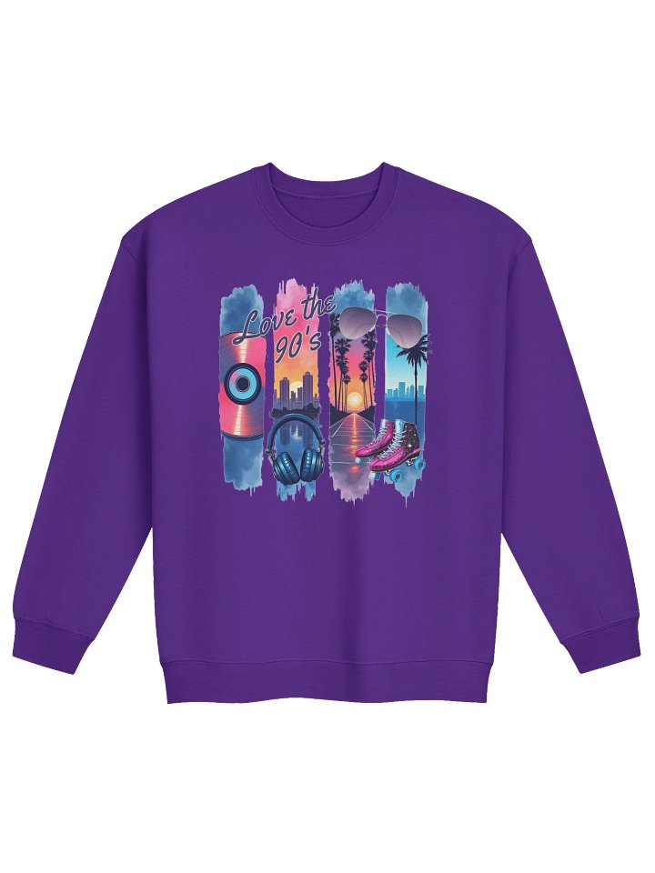 Love the 90s Retro Neon Crewneck product image (8)