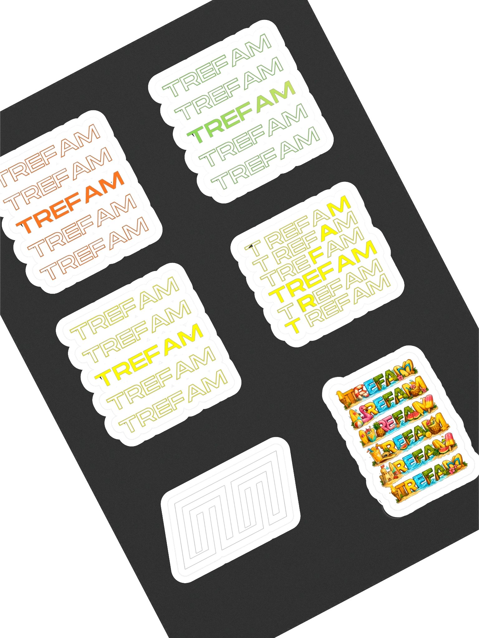 TREFAM Logo Variation Sticker Sheet product image (1)