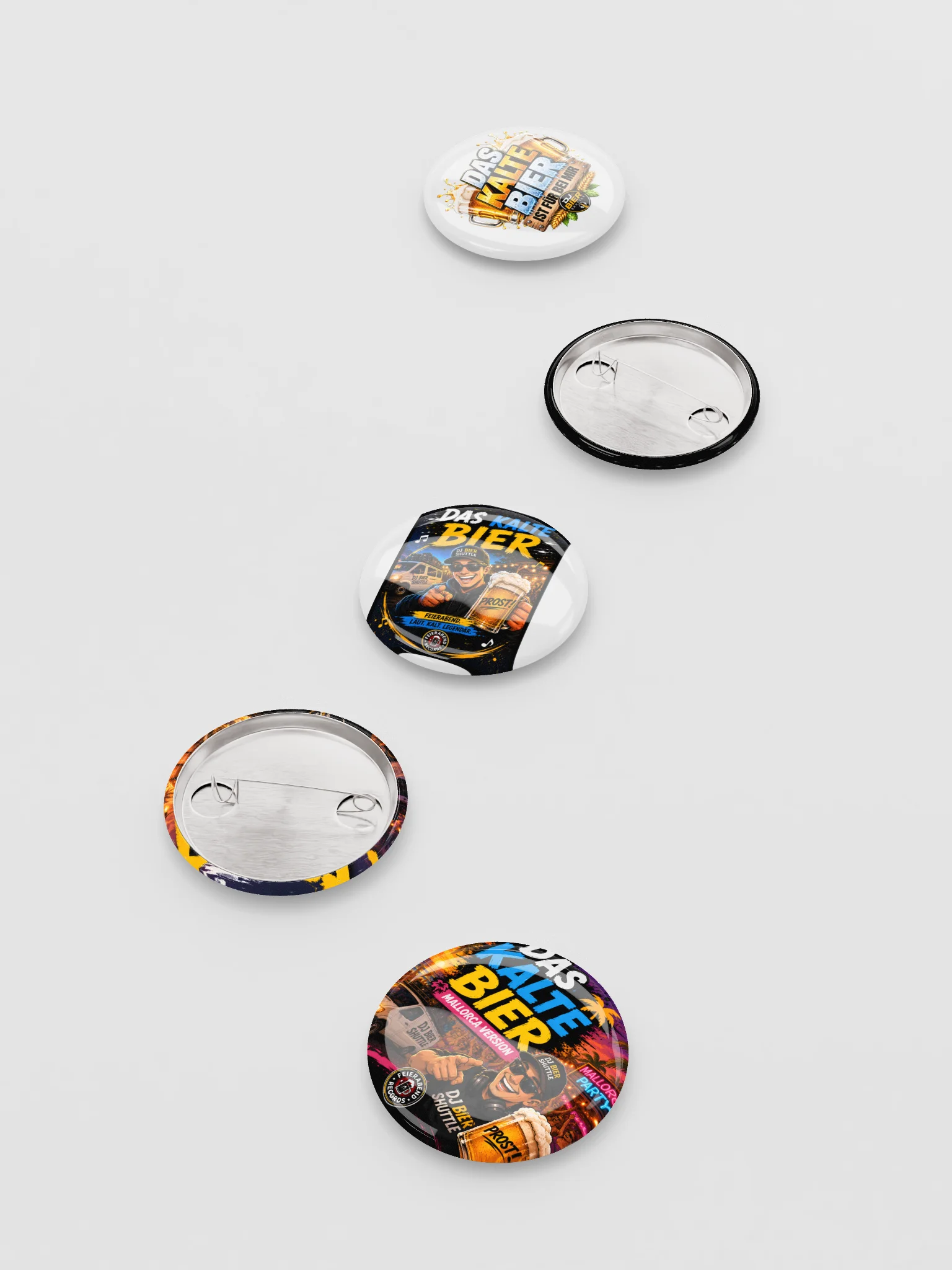 Das kalte Bier Button Set - 5 Stück product image (7)