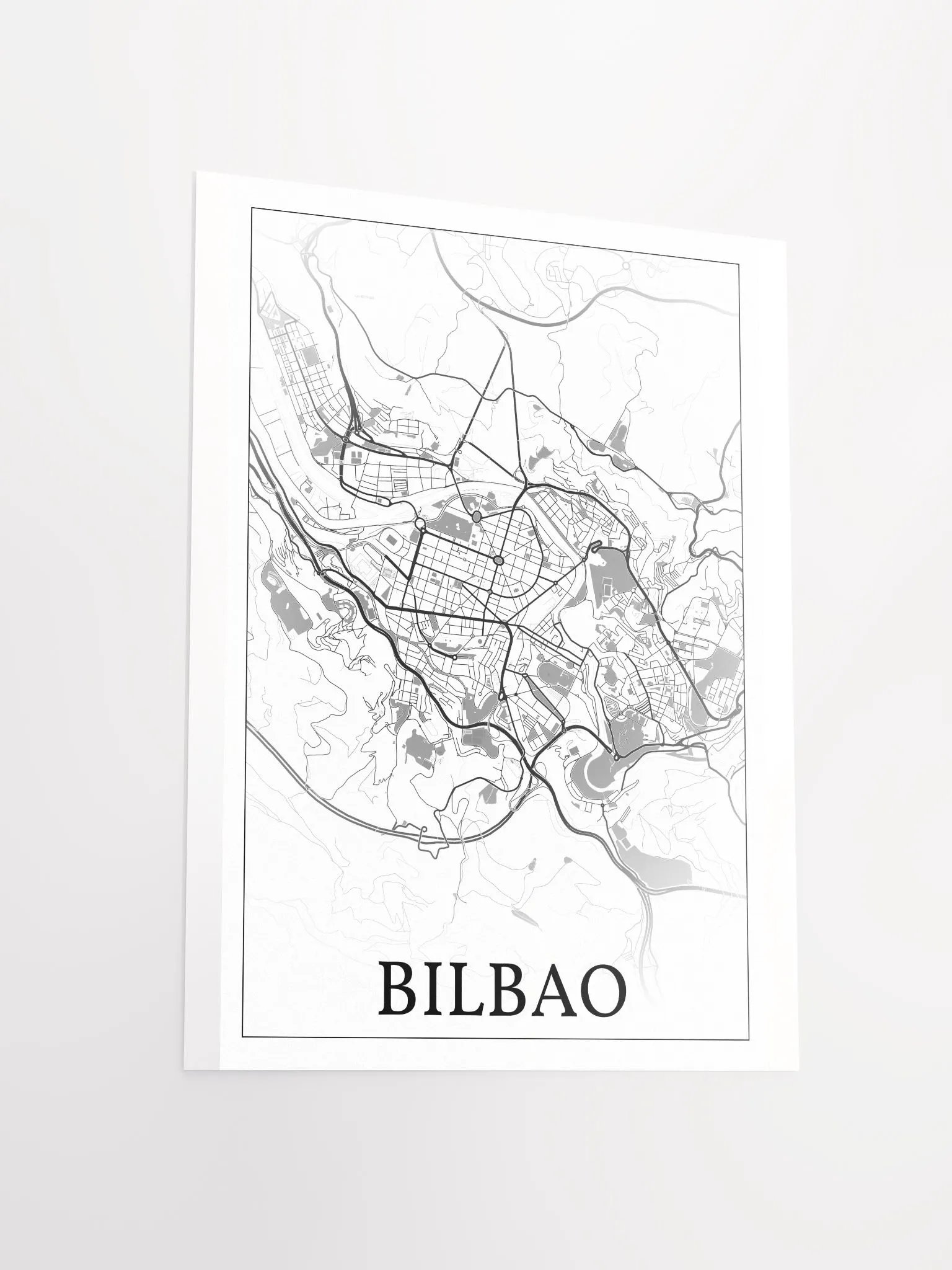 Bilbao, Spain, city map print product image (15)