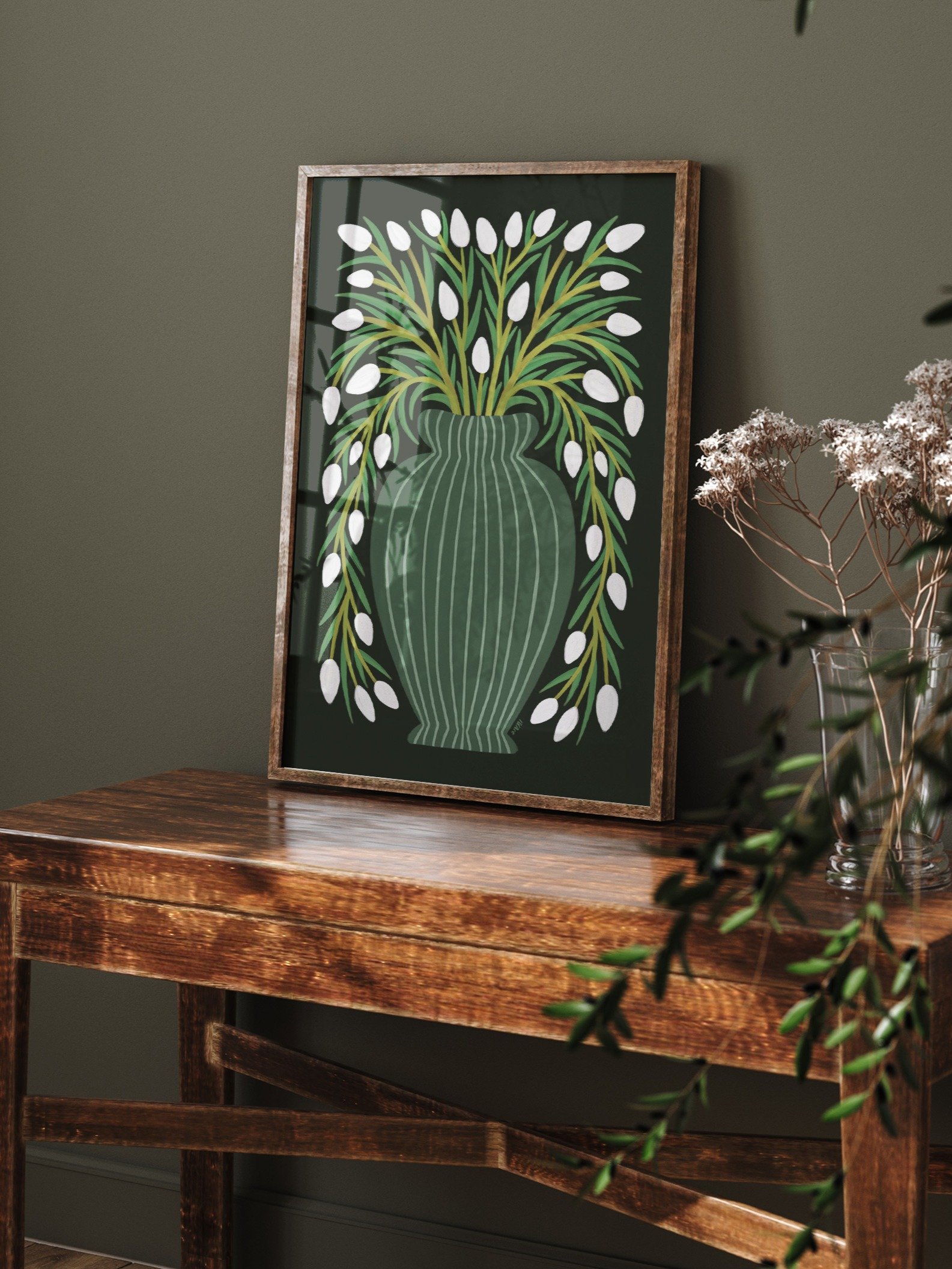 Botanical Print, Plant in Vase Art No.2 product image (7)