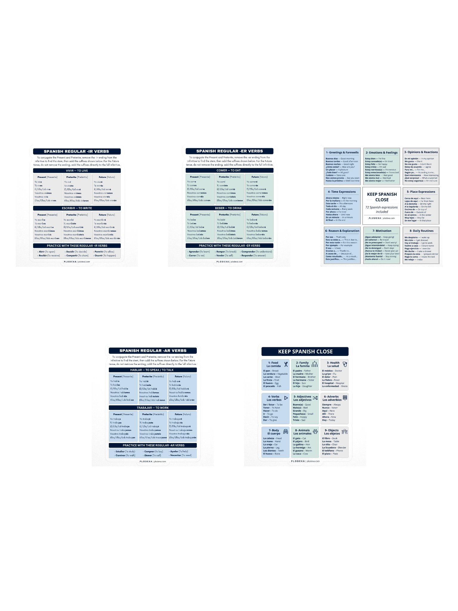 The Spanish 5-Sticker Bundle product image (1)