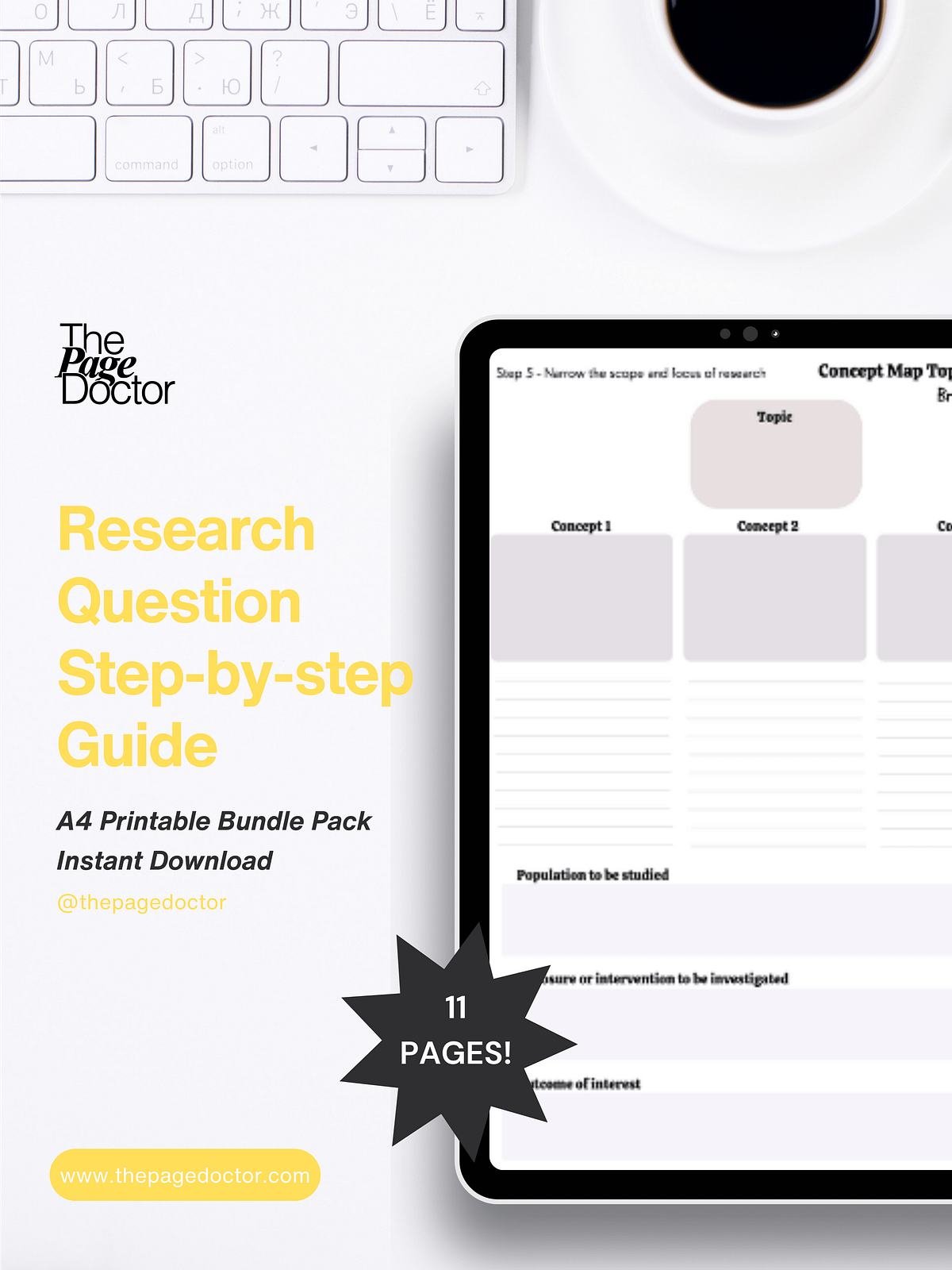 Writing A Research Question 7-Step Template | Dr Amina Yonis