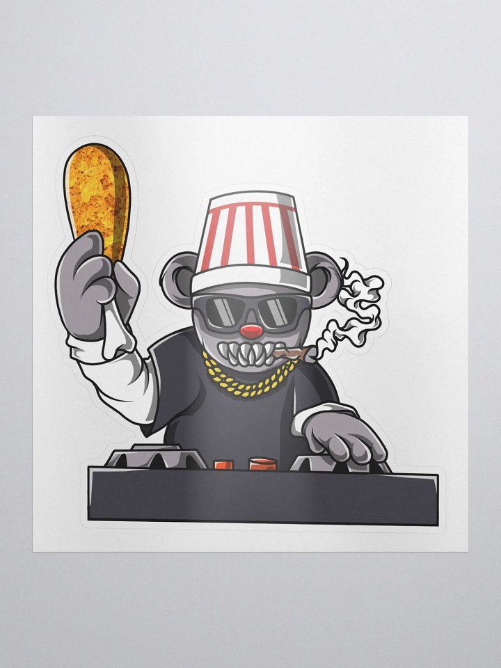 DJ Chicken Rave Sticker product image (1)