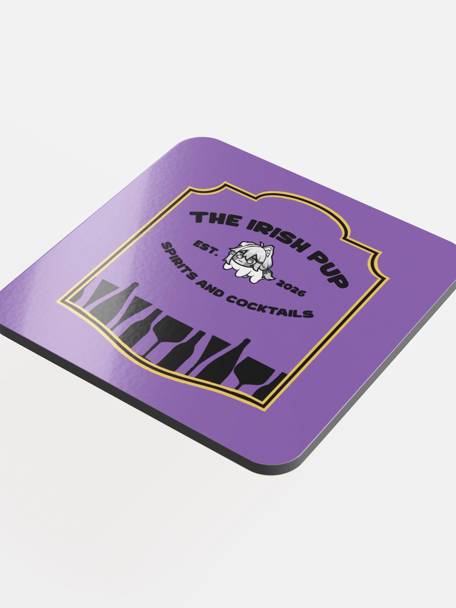 The Irish Pup Glossed Coaster product image (4)