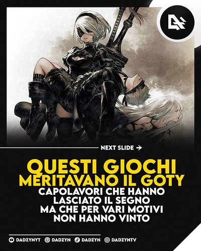Capolavori incredibili… ma il GOTY è andato a un altro 🏆
Sei d'accordo con le premiazioni?

#gamingitalia #videogiochi #gamer...