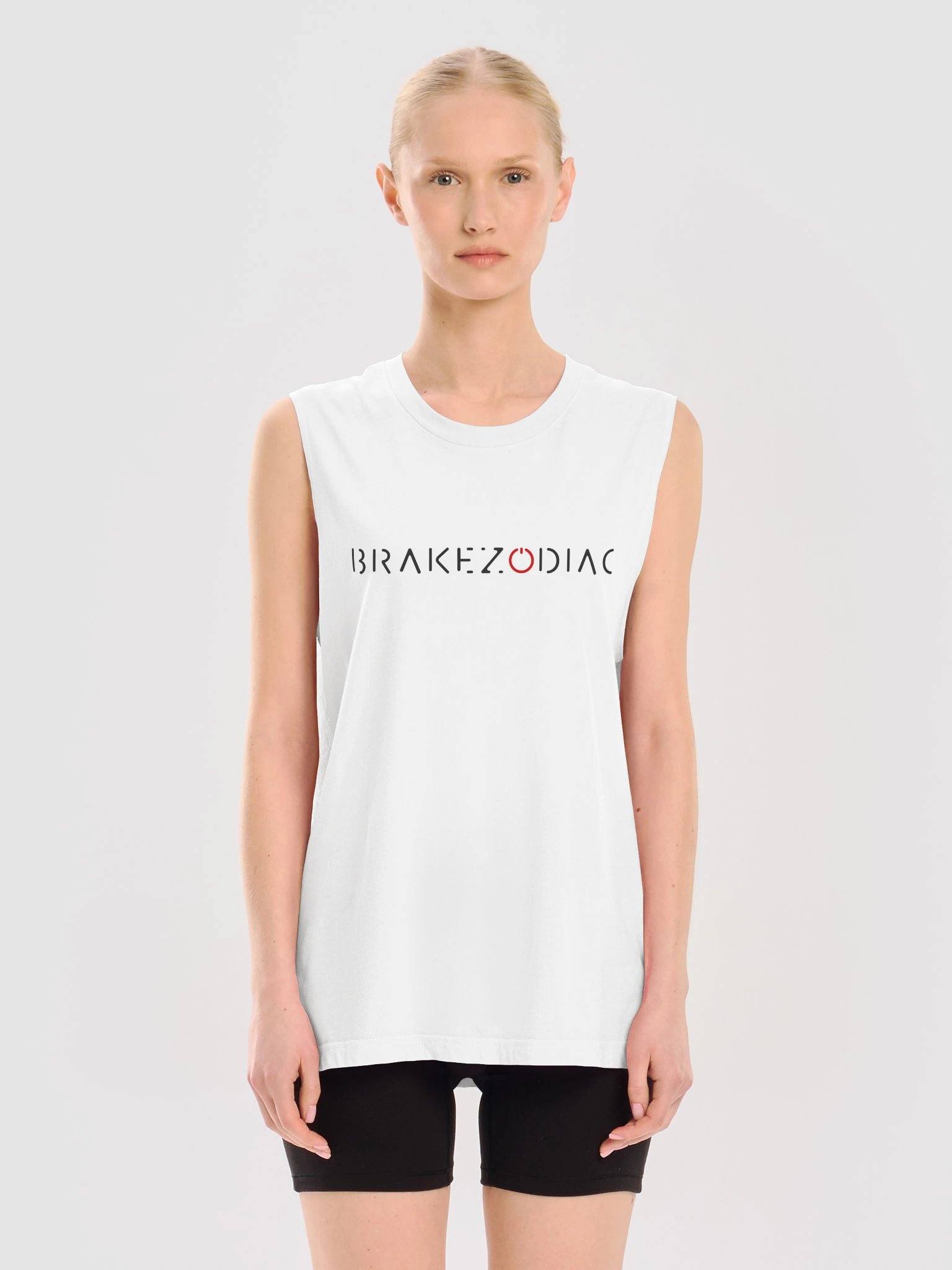 Brake Zodiac Logo (front) Leaving the Wheel Number 13 (rear) Muscle Vest Tank Top product image (3)