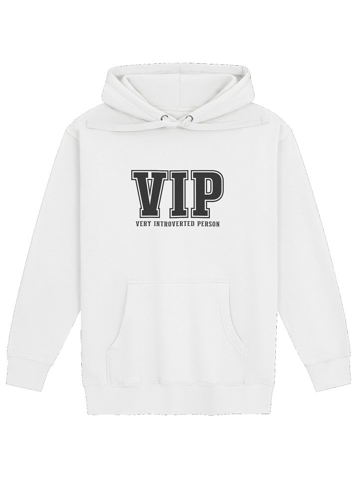 Premium Hoodie - Very Introverted Person VIP Black Printed Hoodie product image (4)