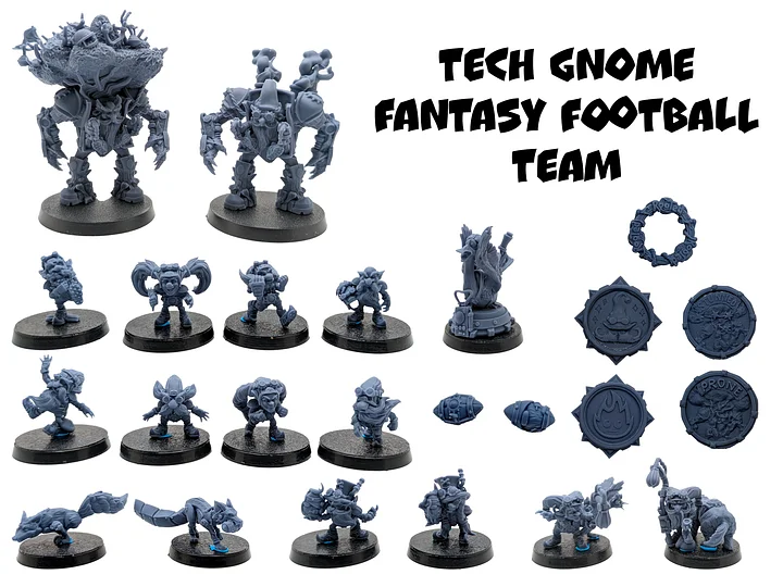 Tech Gnome Fantasy Football Team - UGNI Miniatures product image (1)