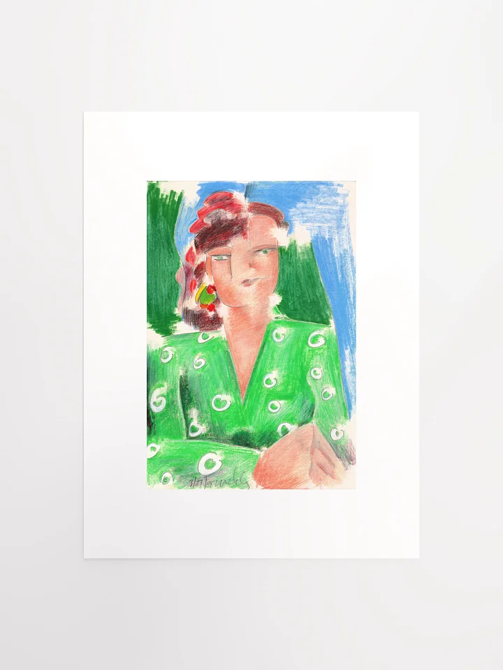 Woman in Green Shirt 03.27.85 print product image (2)