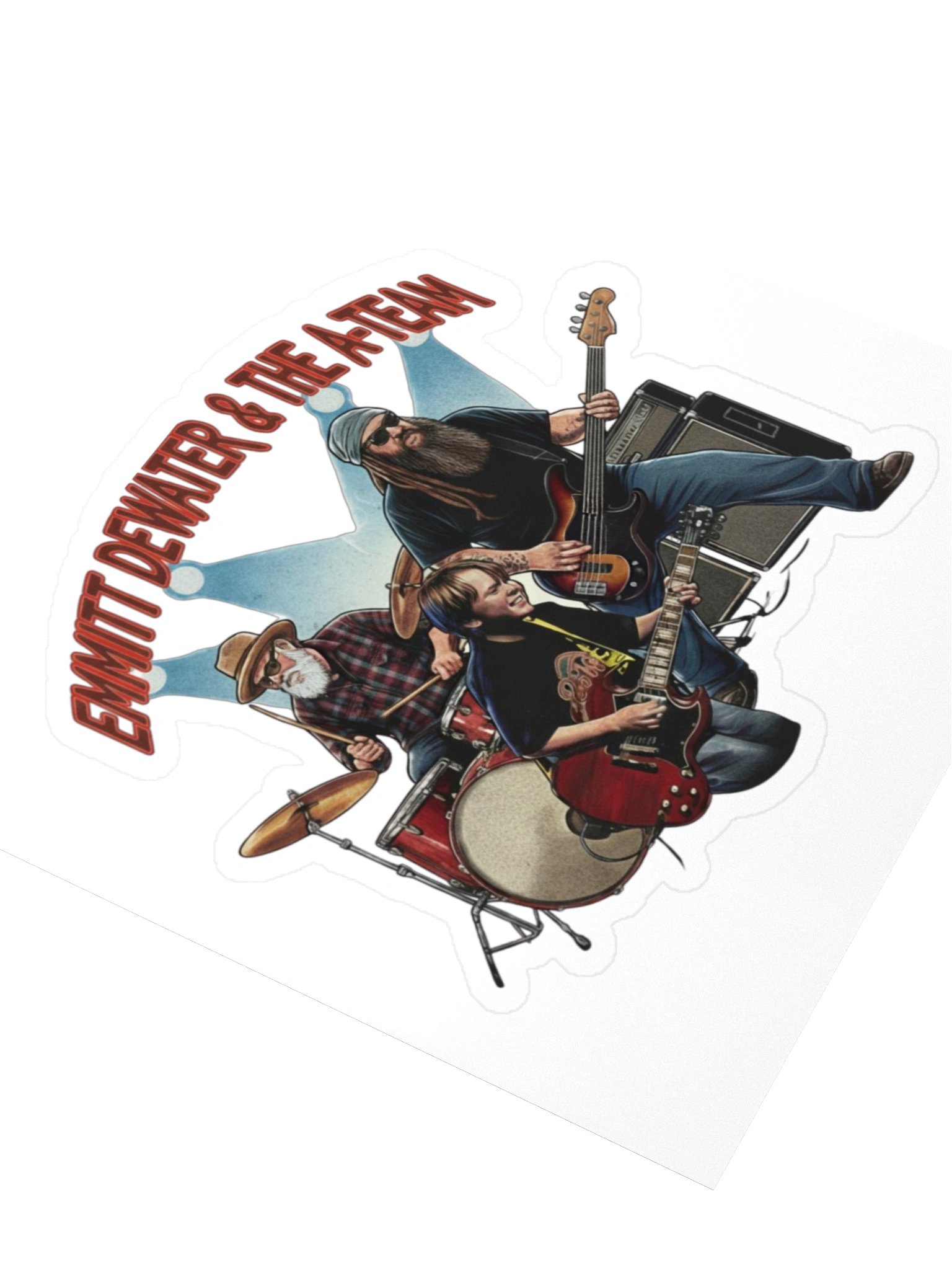 Emmitt DeWater & The A-Team 4×4 Sticker product image (3)