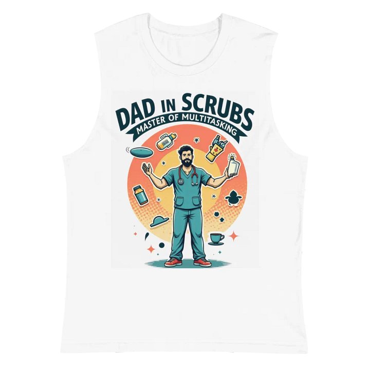 Dad in Scrubs Multitasking Muscle Tank product image (2)