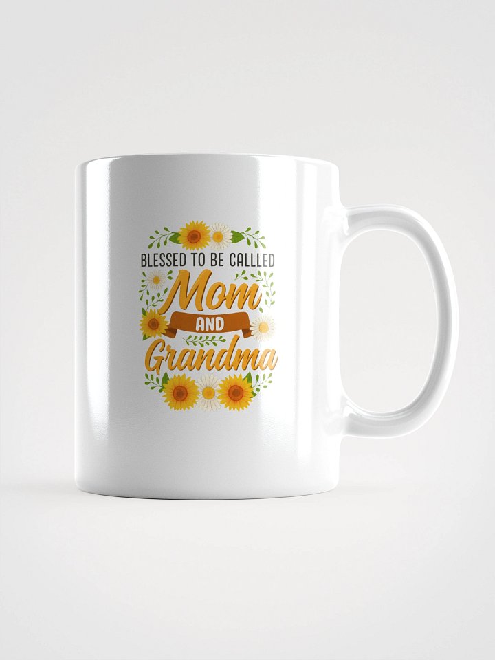 Blessed to Be Called Mom and Grandma Mug – Floral Coffee Cup Gift for Moms & Grandmas product image (3)