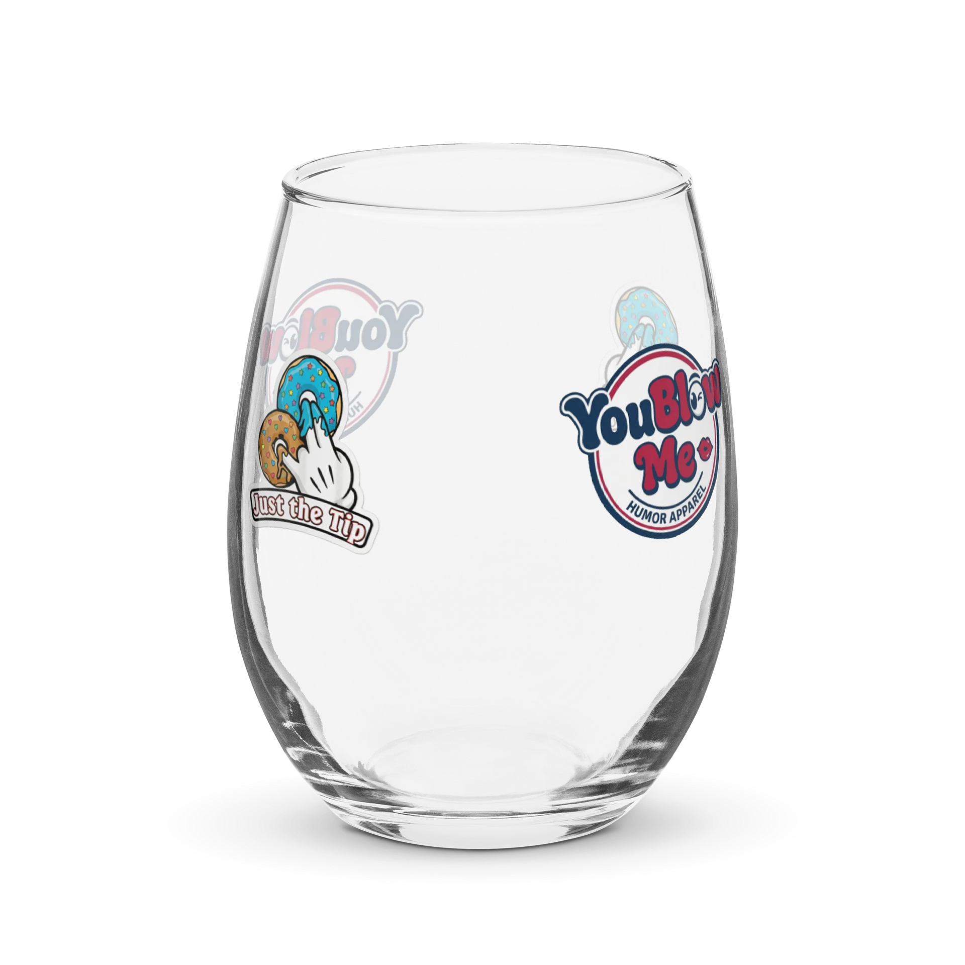 Just The Tip - Custom Stemless Wine Glass product image (3)