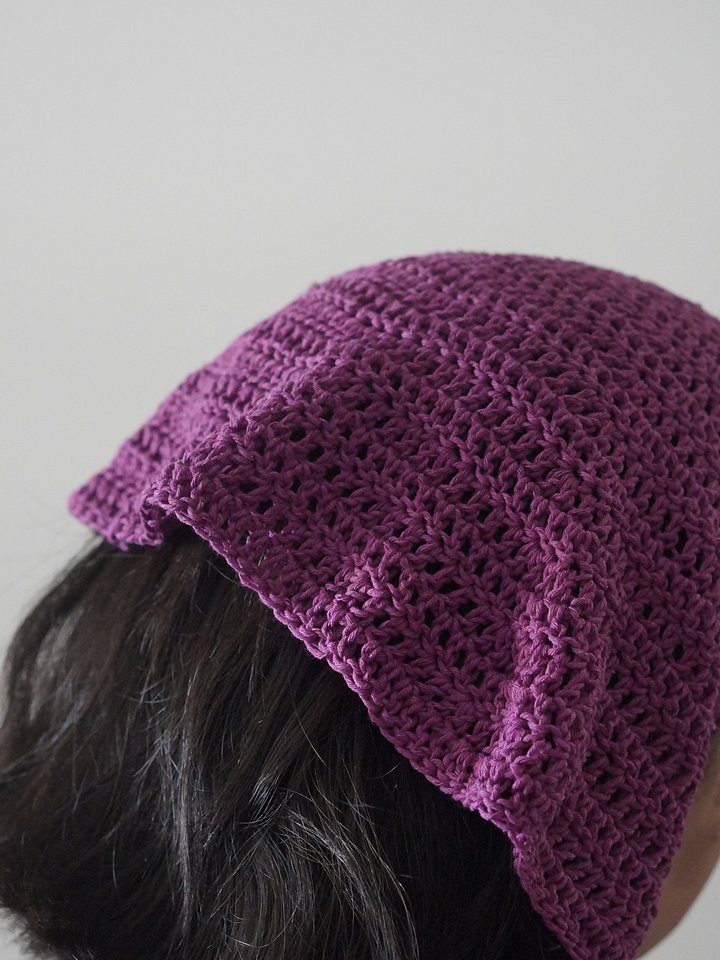 Double crochet round bandana product image (2)