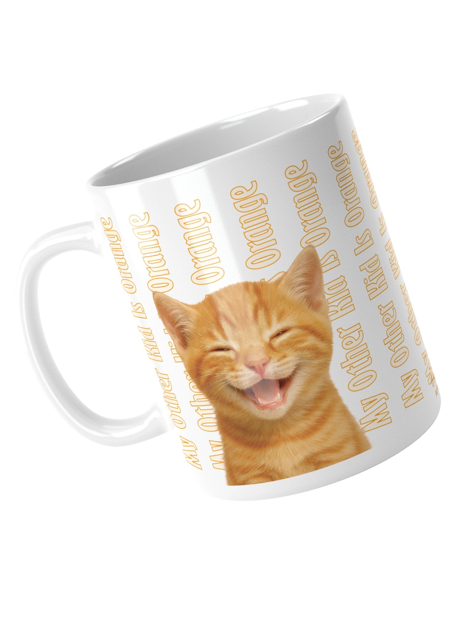 Mug: "My Other Kid Is Orange Did I Mention My Other Kid Is Orange?" with Beautiful Orange Tabby cat image product image (4)