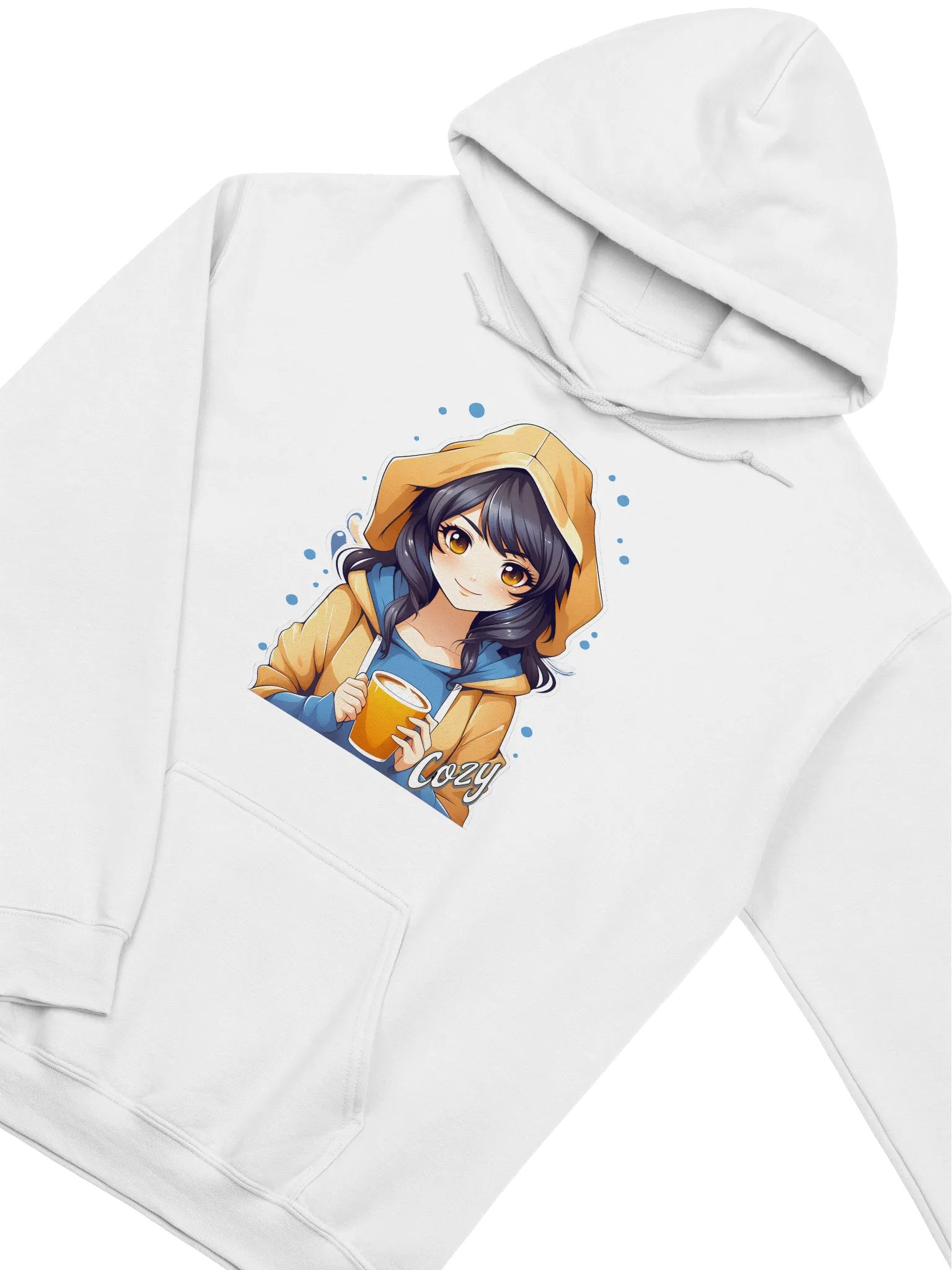 Cozy Kawaii Anime Girl v2 - Gildan Classic Hoodie - Gildan 18500 product image (2)