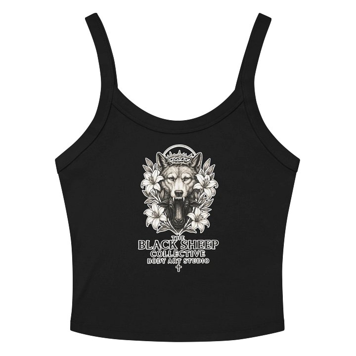 Wolf & Sheep Crowned Illustration Tank Top product image (2)