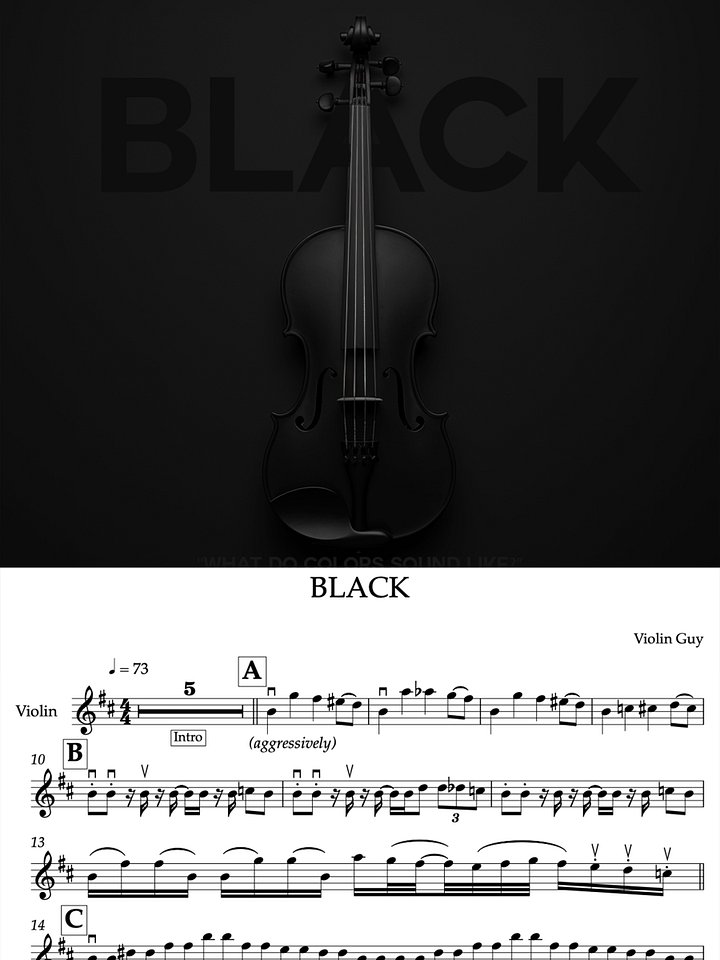 BLACK - Sheet Music product image (1)