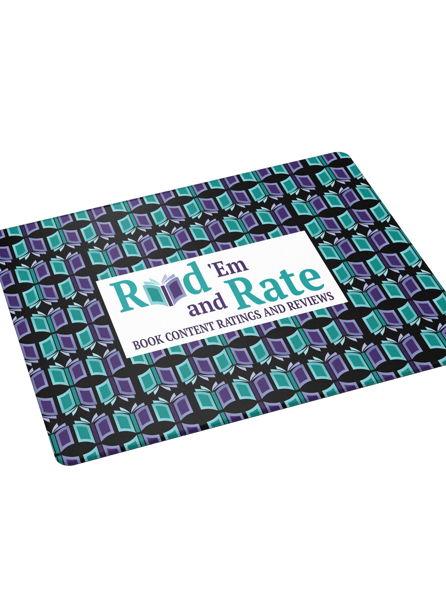 Read 'Em and Rate Gaming Mouse Pad (Black Background) product image (3)