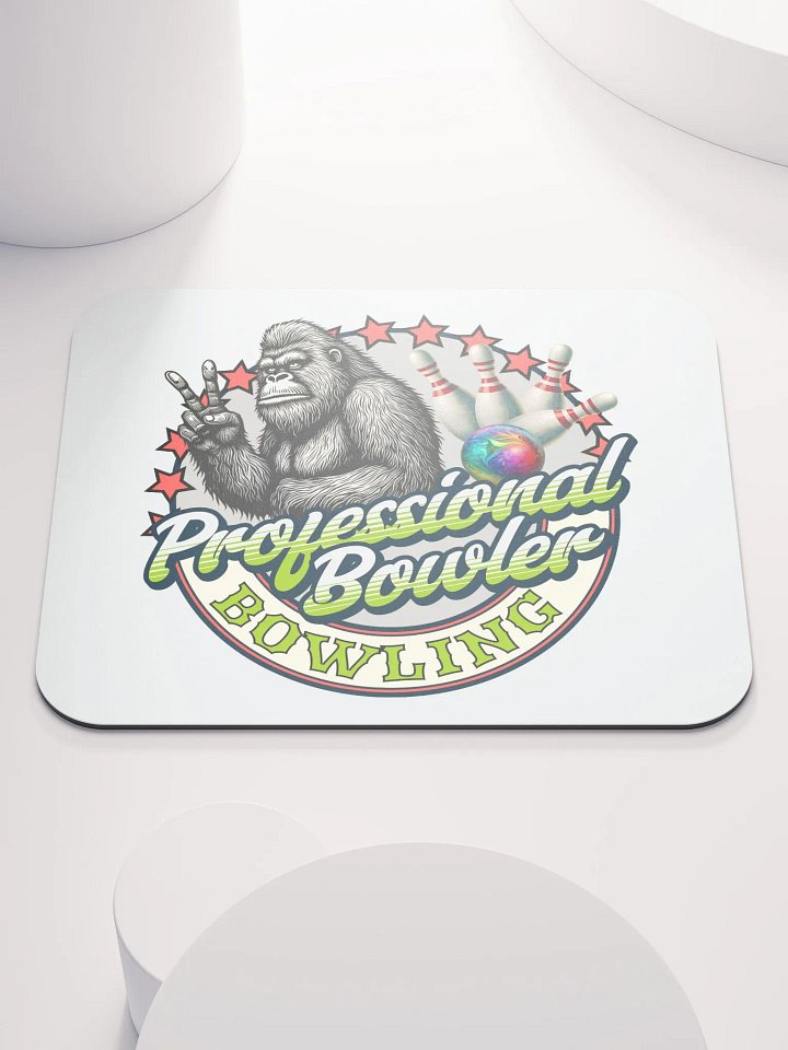 Professional Bowler Sasquatch Bowling Mouse Pad product image (2)