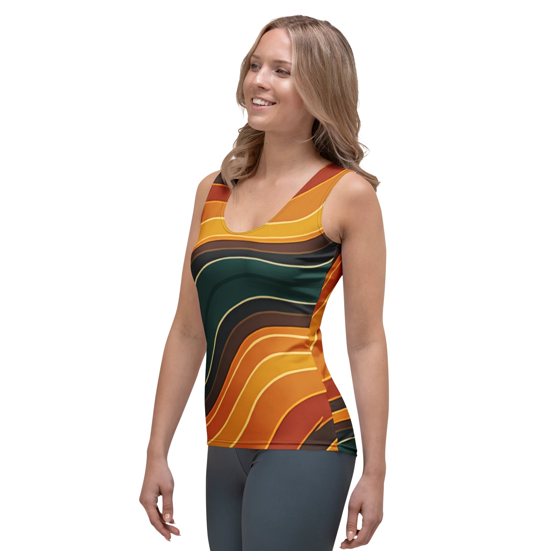 Barry Grady 'Flowing Waves' Women's Tank Top product image (3)