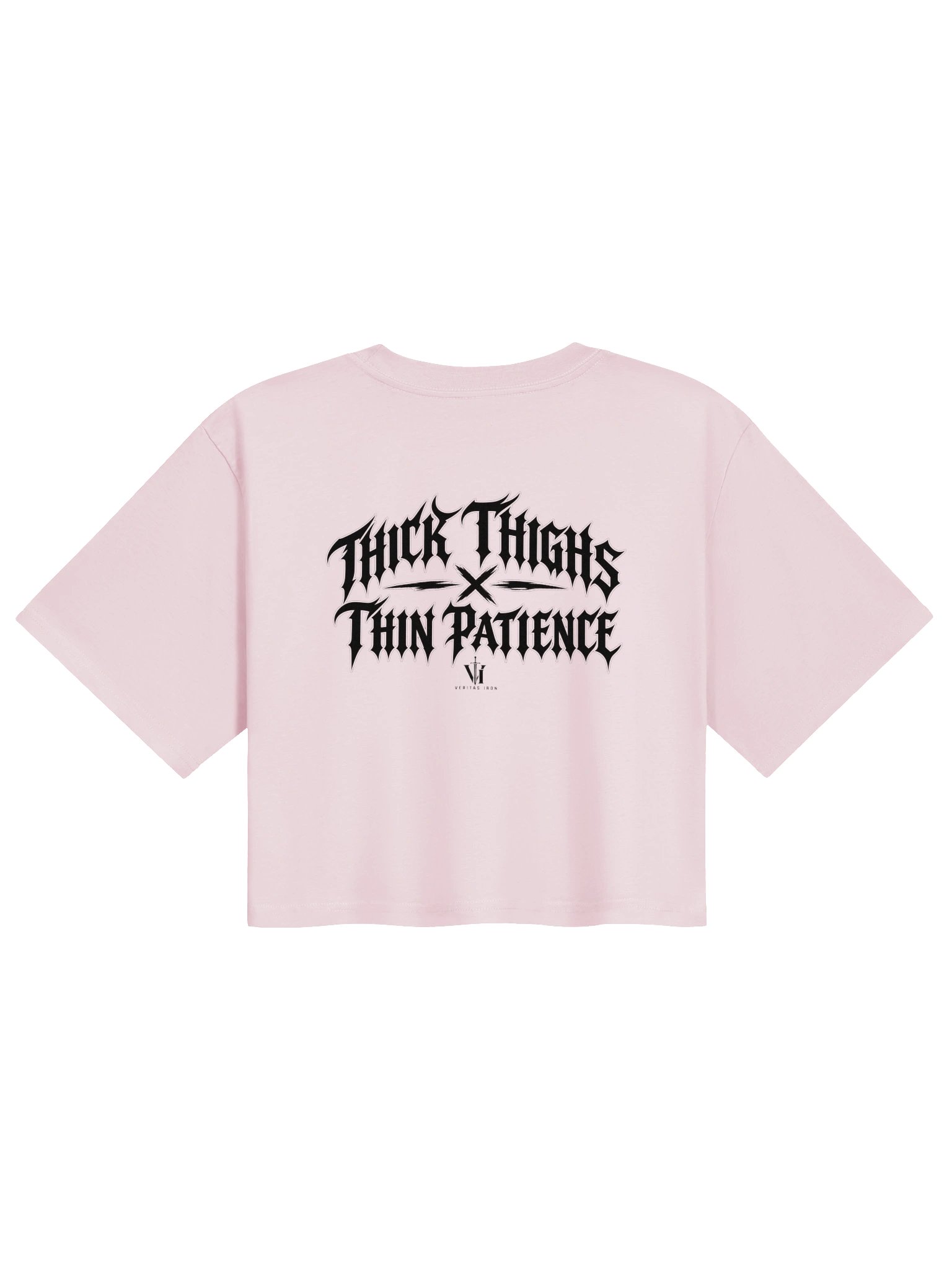 Thick Thighs, Thin Patience Crop Tee product image (4)