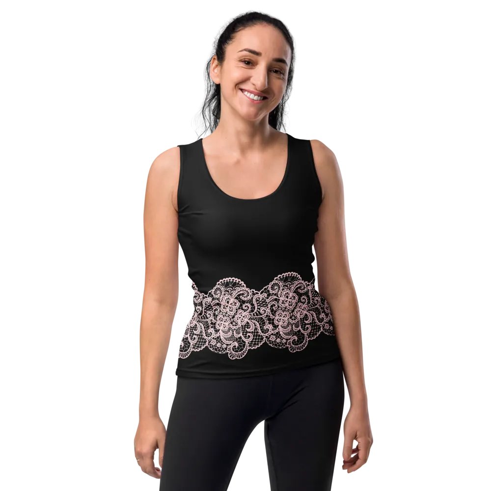 Lace Pink Premium Sleeveless T-Shirt product image (10)