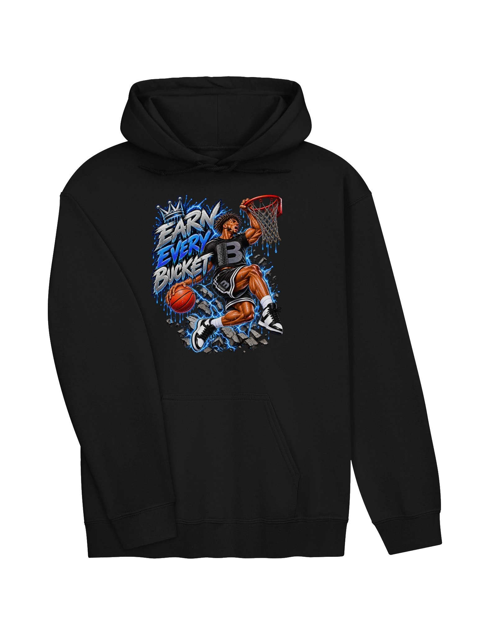 Blacktop Brand Earn Every Bucket Pullover Hoodie product image (28)