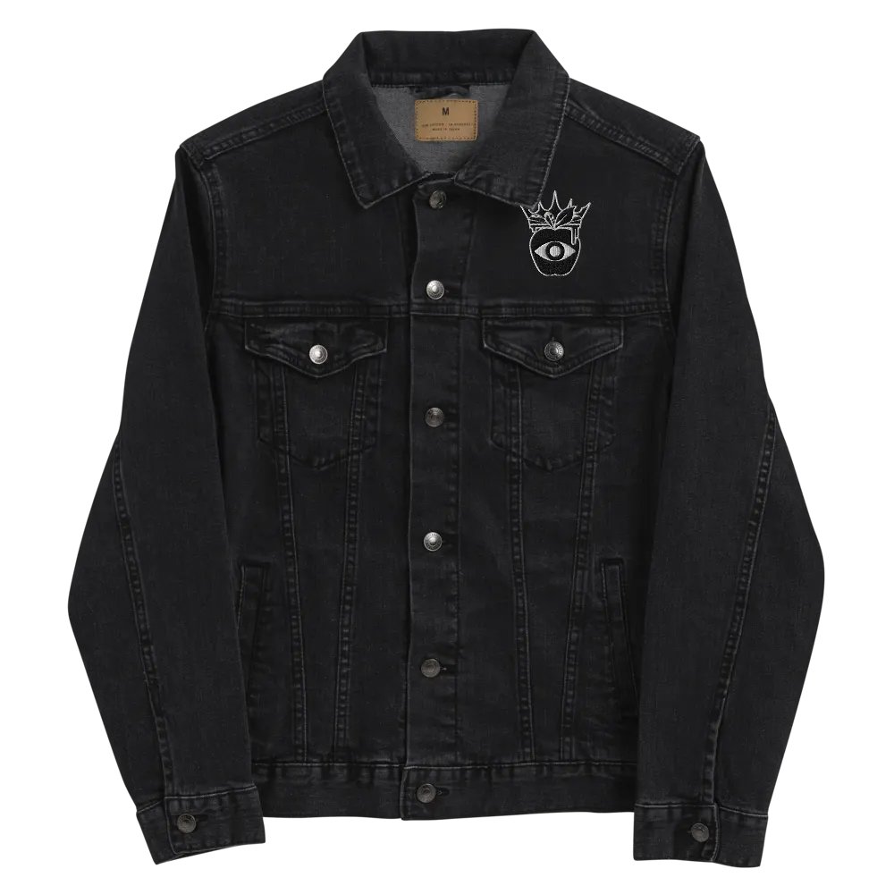 Crowned Apple (Black) ✦ Threadfast Denim Jacket product image (5)