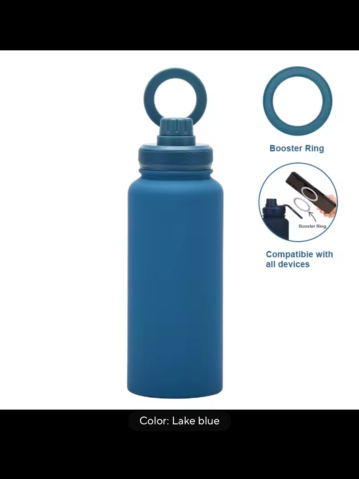 Deep Blue 32 oz. Magnetic Tag Safe Lid product image (1)