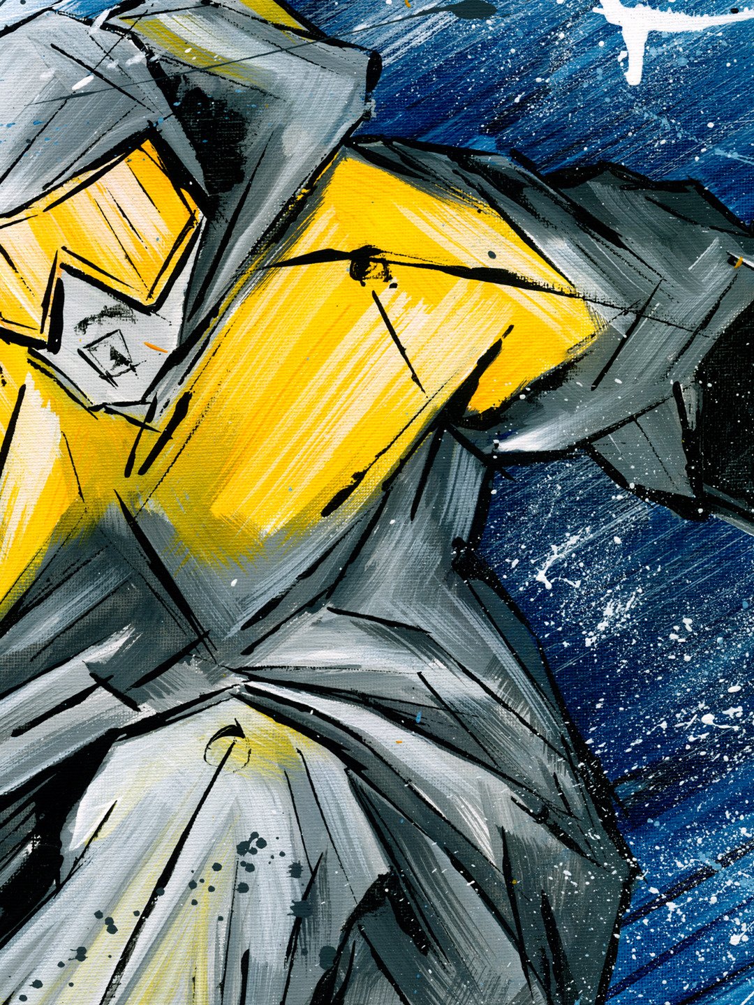 Raw Skiing 2 (Blue) - Original Painting product image (5)