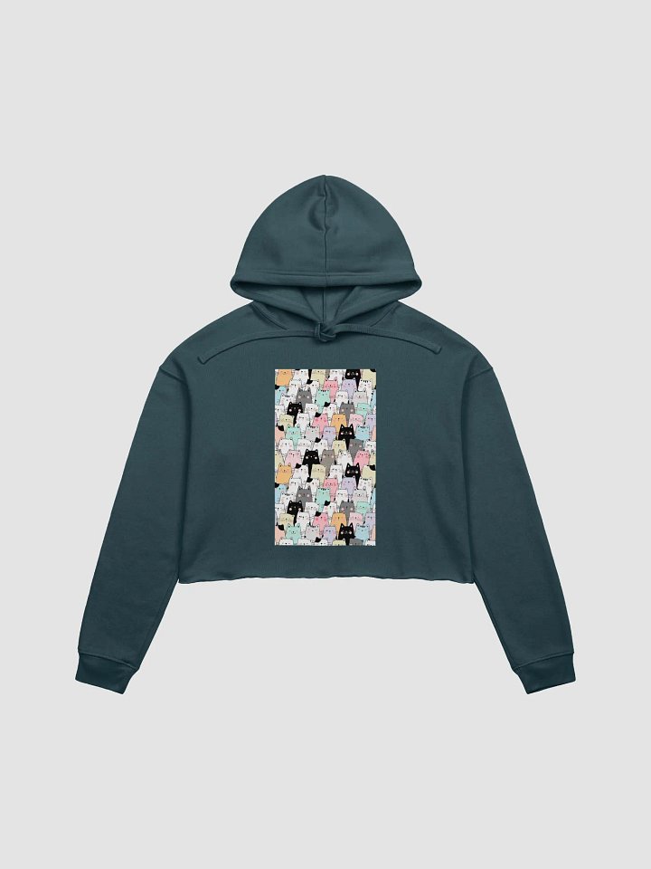 Cats Patern Crop Hoodie product image (5)