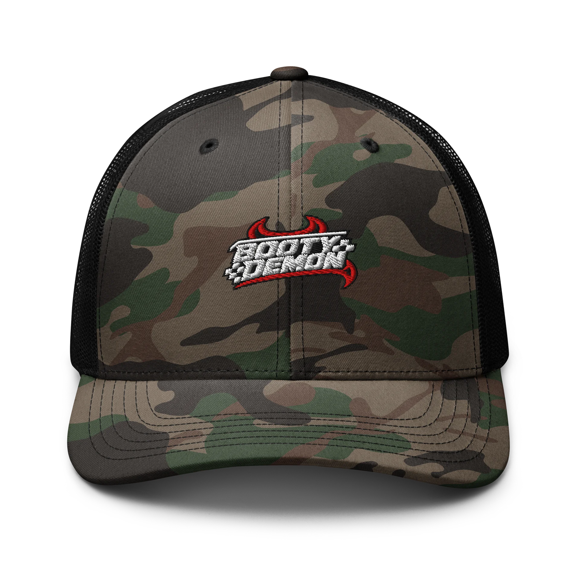 Booty Demon Racing Club Men's Camo Embroidered Trucker Hat product image (1)