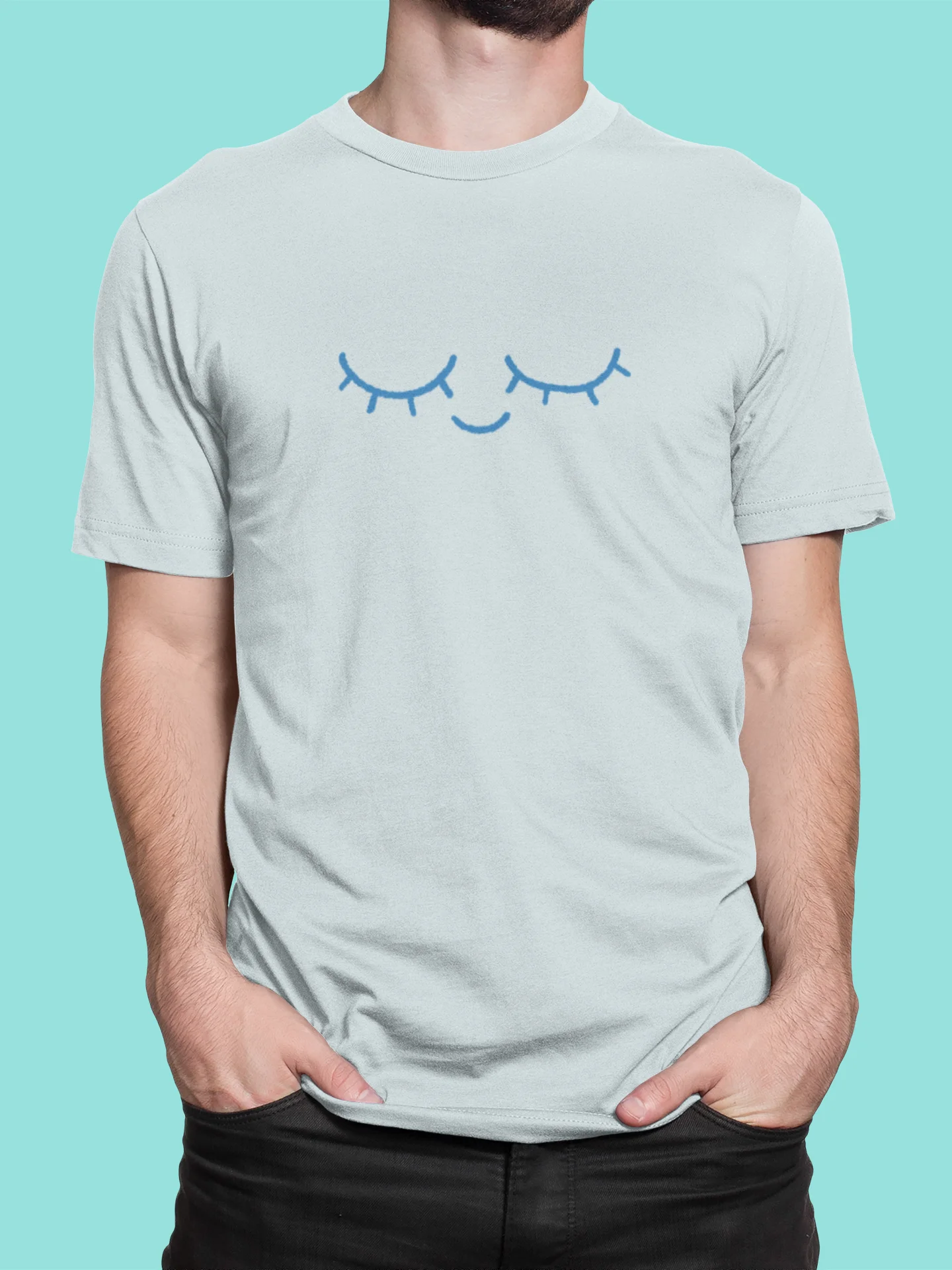 Diandyart logo blue t-shirt product image (1)