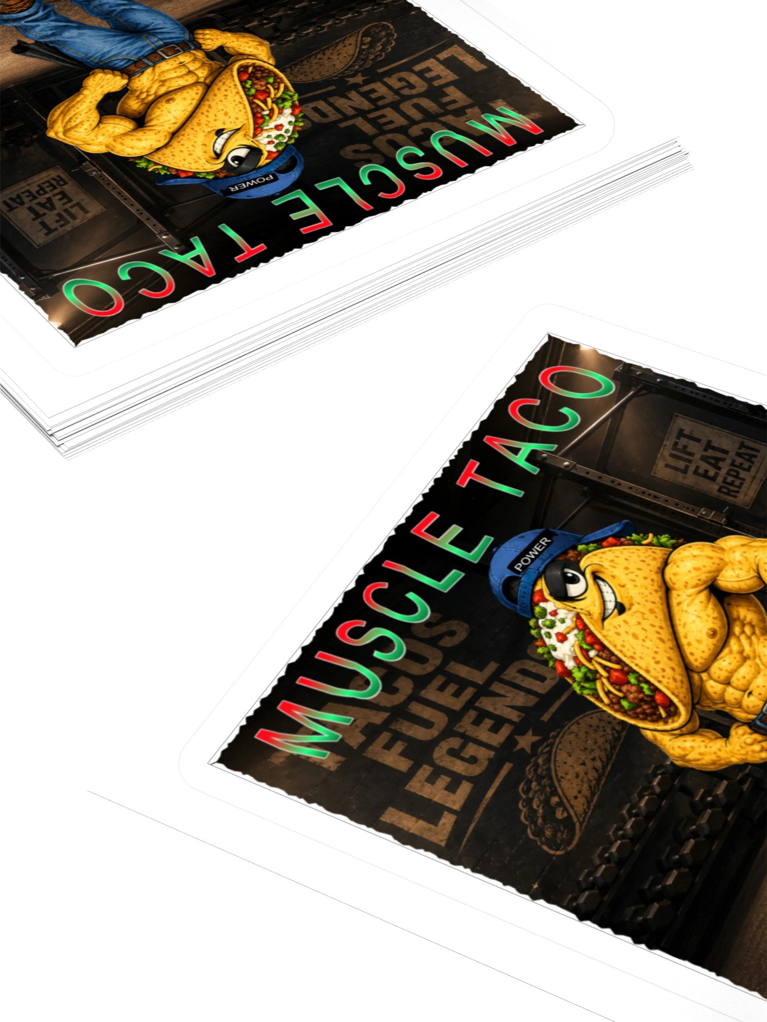 Muscle Taco Gym Power Sticker - The Taco Family product image (12)