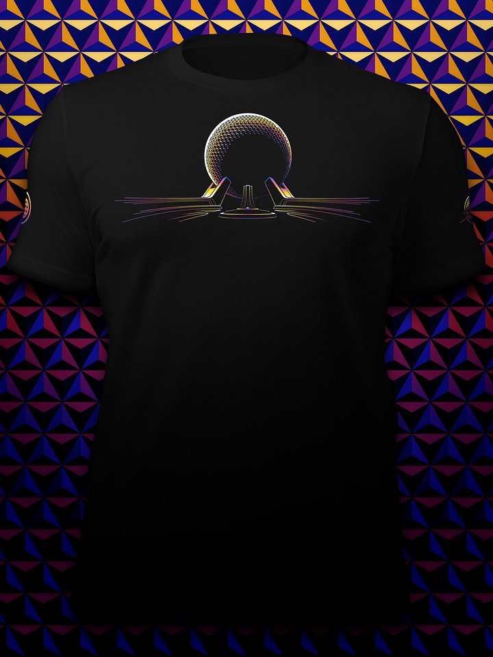 SPACESHIP EARTH Line Art Unisex T-shirt product image (1)