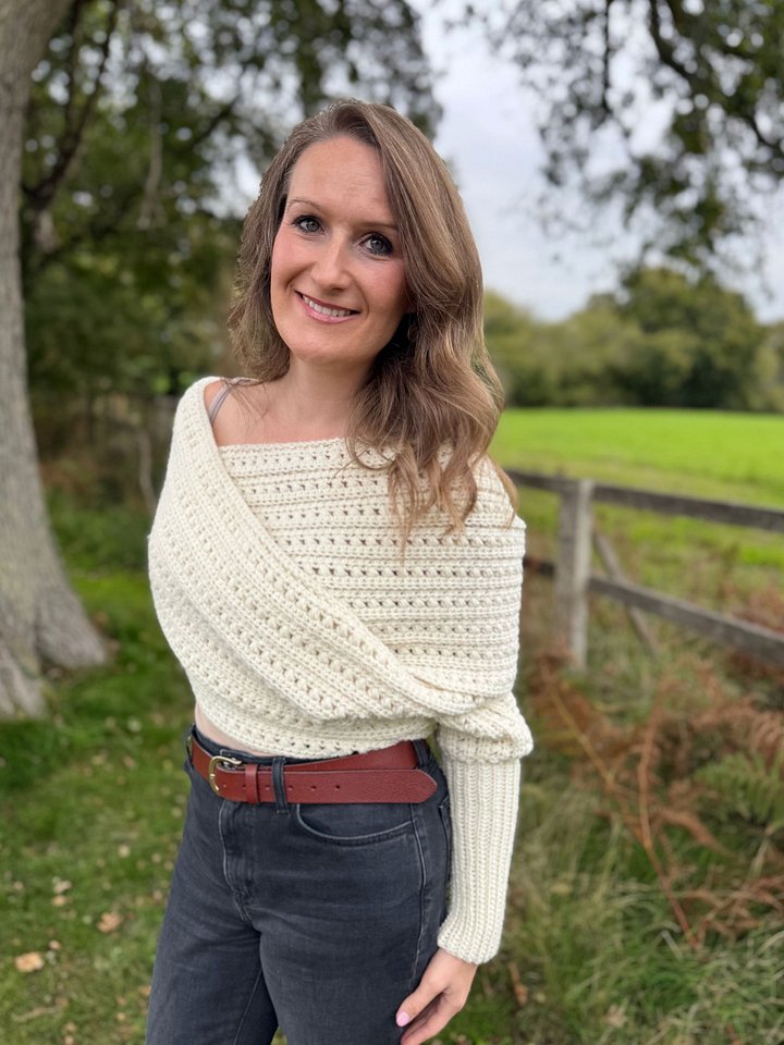 Crochet Sweater Scarf With Sleeves product image (1)