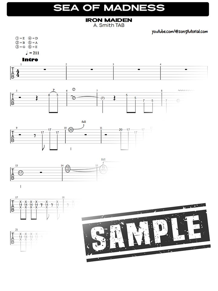 Heaven Can Wait PDF TAB + Backing Track MP3 product image (2)